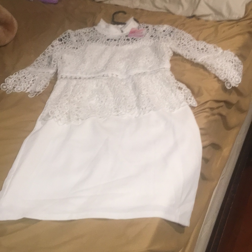 Beautiful white dress with lace